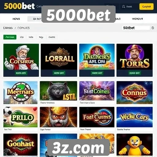 Jogos mais populares disponíveis no 5000bet